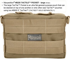 Maxpedition TacTile Pocket Large -Campfire Essentials Shop 0225k1 detail 45773.1587388999