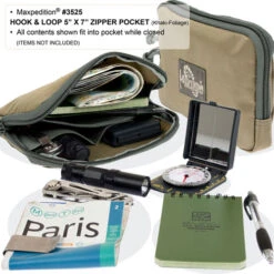 Maxpedition Hook-&-Loop 5 X 7in Zipper Pocket -Campfire Essentials Shop 6877 2 1 88140.1587387256