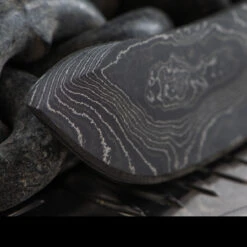 Alabama Damascus Skinner Blade Blank -Campfire Essentials Shop ADS032det2 04785.1614940558