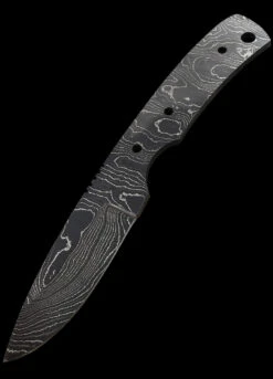 Alabama Damascus Drop Point Blade Blank -Campfire Essentials Shop ADS046jpg 54047.1614942211