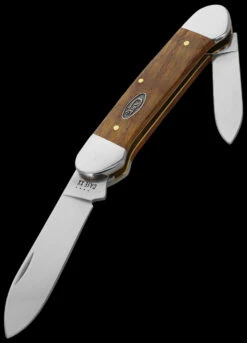 Case Canoe Yellow Curly Oak Folding Knife -Campfire Essentials Shop CA47126 03114.1696507507