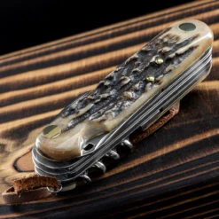 Fox Multipurpose Pocket Knife Stag 8 -Campfire Essentials Shop FOX 2268 SCE.1 95964.1678276555