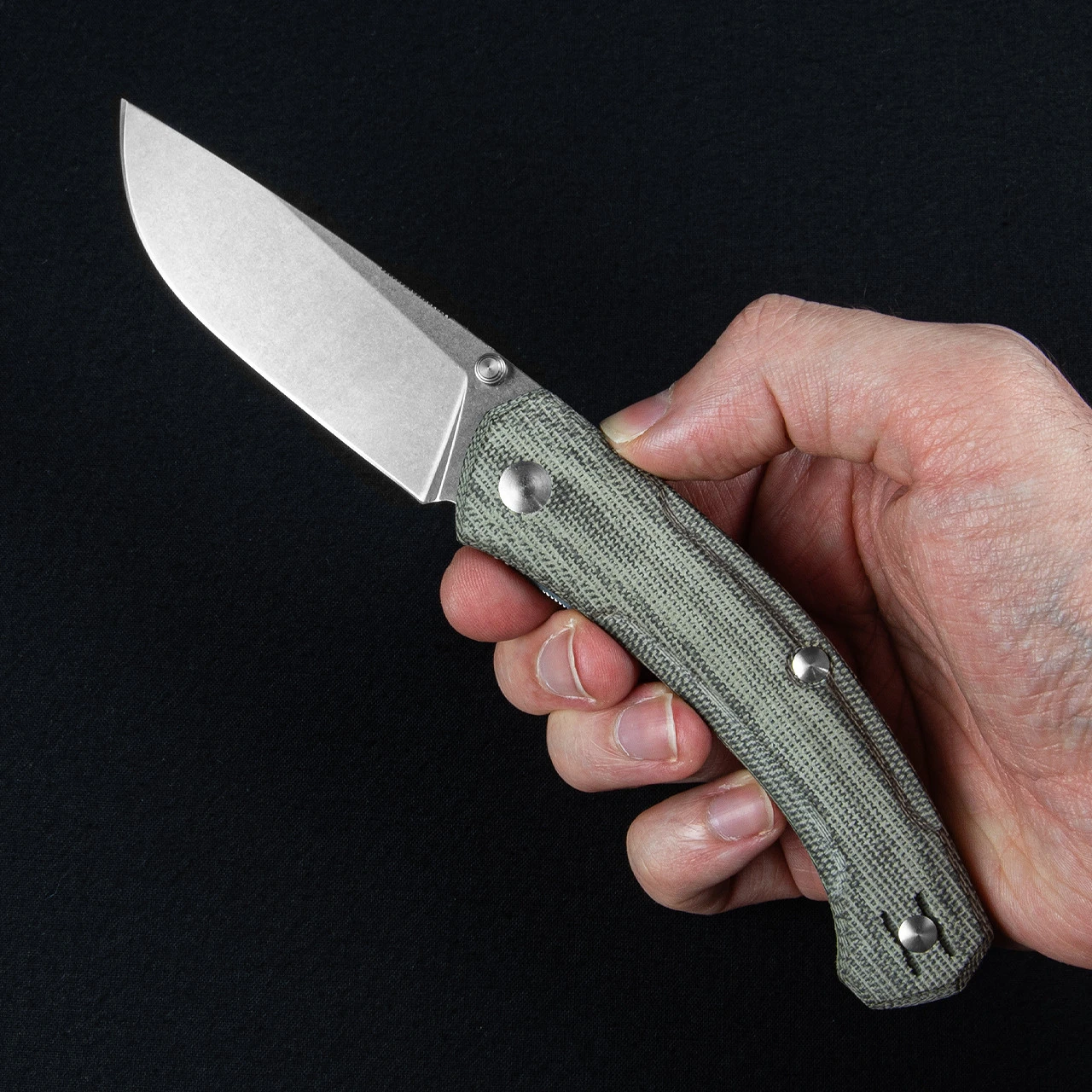 Giant Mouse ACE Iona V2 Micarta Folding Knife 2 Giant Mouse ACE Iona V2 Micarta Folding Knife - Image 2