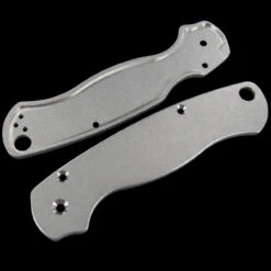 Titech Spyderco PM2 Stone Washed Titanium Scales 7 Titech Spyderco PM2 Stone Washed Titanium Scales -Campfire Essentials Shop HH SC SW P2 02613.1635785471