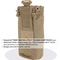 Maxpedition Mini Rollypoly Dump Pouch -Campfire Essentials Shop MAXP 207det6 92132.1674821984