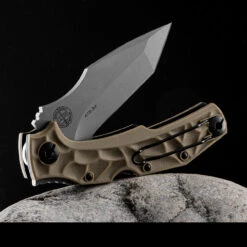 Pohl Force Bravo Two Classic FDE Folding Knife -Campfire Essentials Shop POHL 1079.4 84710.1690215750