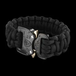 RCP AustriAlpin COBRA Paracord Bracelet Black -Campfire Essentials Shop RCP PB BK BLK 803 15403.1665490943