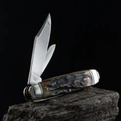 Rough Rider Cattleman Cinnamon Folding Knife -Campfire Essentials Shop RR2430 30396.1695892944