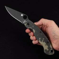 Spyderco Mili Digi Camo Black Blade Folding Knife -Campfire Essentials Shop SC36GPCMOBK.1 87109.1695729085