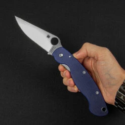 Spyderco Mili Model CPM S110V Folding Knife -Campfire Essentials Shop SC36GPDBL.1 87173.1695656523.1280.1280 22600.1695724104