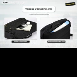 Nitecore SLB09 Sling Bag -Campfire Essentials Shop SLB09det2 44881.1643032328.1280.1280 21358.1643207288