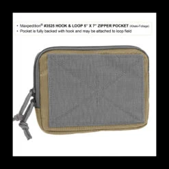Maxpedition Hook-&-Loop 5 X 7in Zipper Pocket -Campfire Essentials Shop maxp 3525det3 16178.1587387252