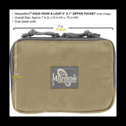 Maxpedition Hook-&-Loop 5 X 7in Zipper Pocket -Campfire Essentials Shop maxp 3525det4 52262.1588600096