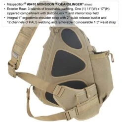 Maxpedition Monsoon Gearslinger -Campfire Essentials Shop maxp 410det3 65403.1662130624