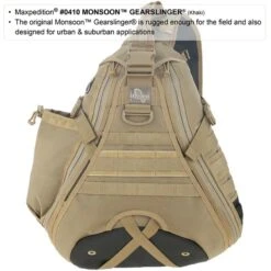 Maxpedition Monsoon Gearslinger -Campfire Essentials Shop maxp 410det 51684.1662130625