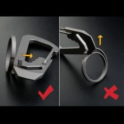 MecArmy CH1 EDC Titanium Keyring -Campfire Essentials Shop mec ch1det9 72197.1587416058