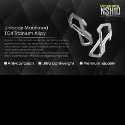 Nitecore NSH10 Snap Hook -Campfire Essentials Shop nitecore nsh10det 81759.1590675976