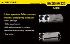 Nitecore Single Chamber Whistle -Campfire Essentials Shop nitecore nws10det5 82945.1598283693