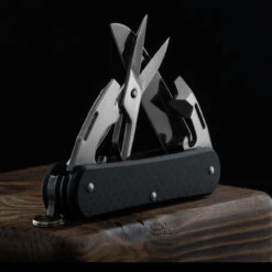 Fox Vulpis 4 Scissor Carbon Fibre Penknife -Campfire Essentials Shop vulpisscissors4 34010.1686819431