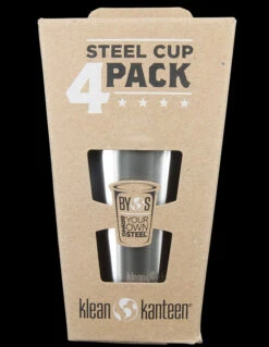 Klean Kanteen Steel Cup 295ml - 4 Pack -Campfire Essentials Shop wit kssc10 4pk 15783.1587728695